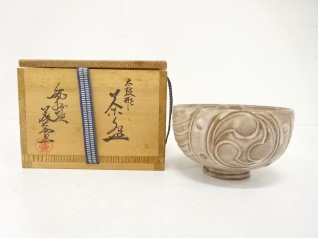 JAPANESE TEA CEREMONY / KISHU WARE TEA BOWL CHAWAN